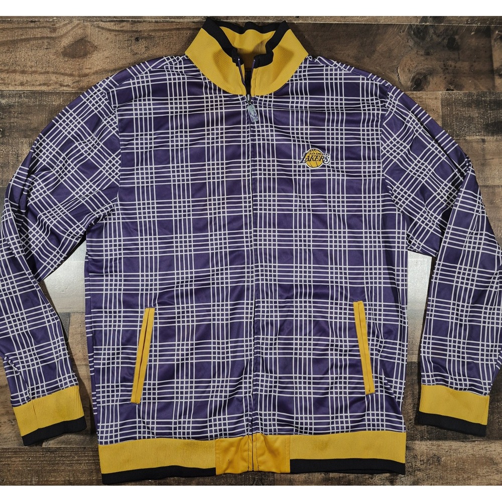 UNK Los Angeles Lakers Track Jacket Men Large Full Zip NBA Warm Up Gym Y2K 2000s